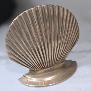 Brass Shell Bookend